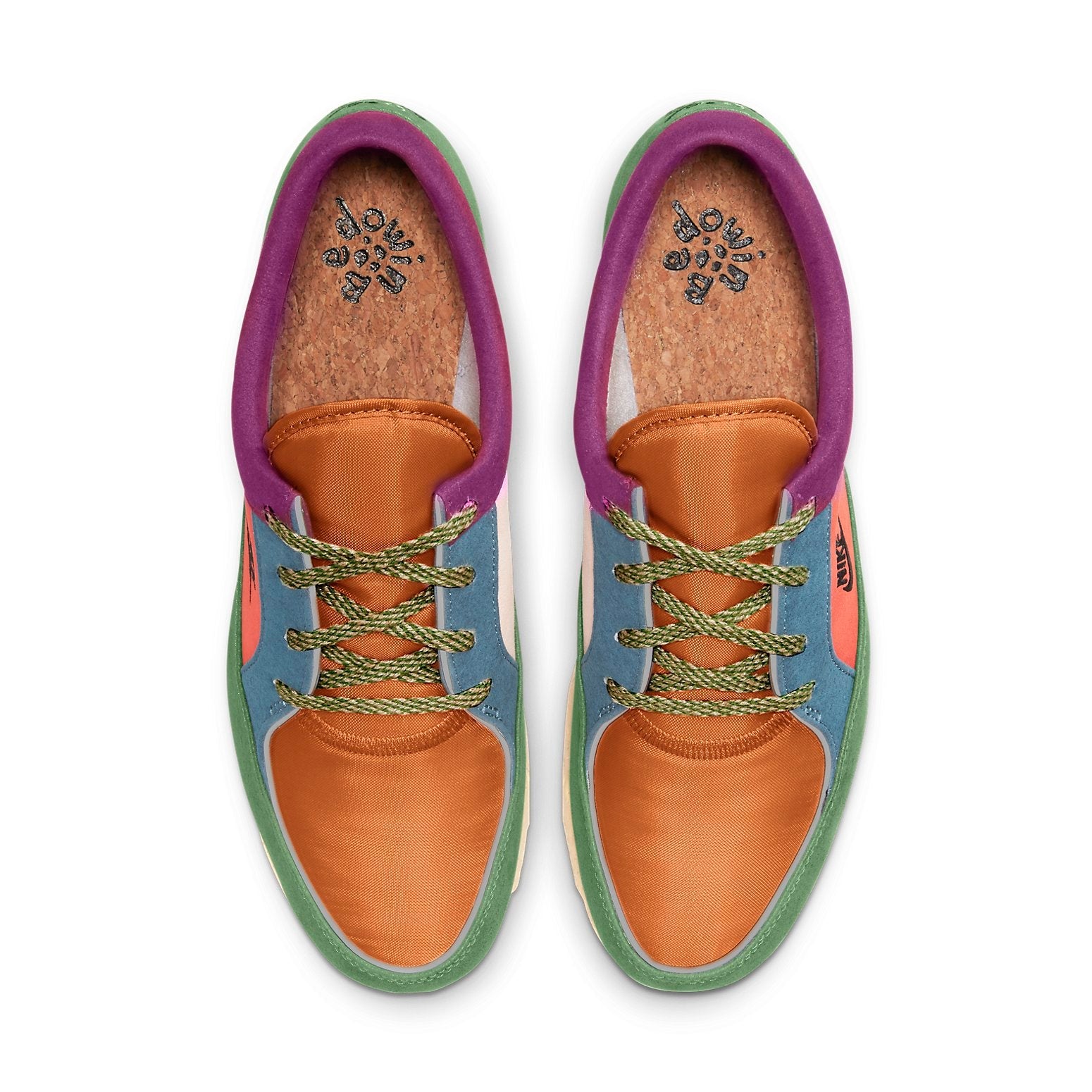 Nike BE-DO-WIN Multi-Color Low Tops Casual Shoe Brown Green Red DR6696-800