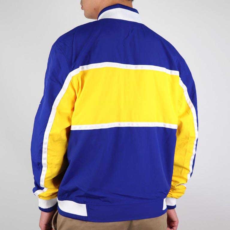 Nike NBA Golden State Warriors Basketball Sports Colorblock Jacket Blue AJ9152-495