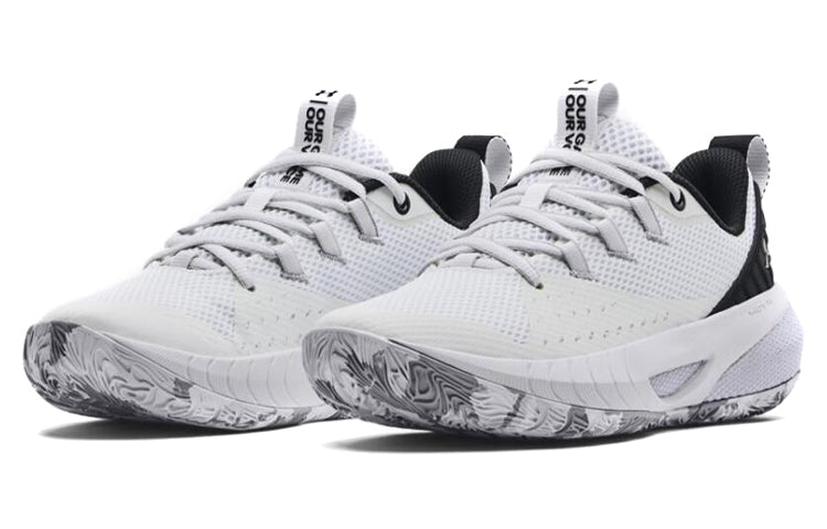 (WMNS) Under Armour HOVR Ascent 'White Black' 3025680-100