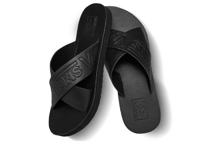 Vans Cross Strap Black Slippers VN0A4U1ZXX8