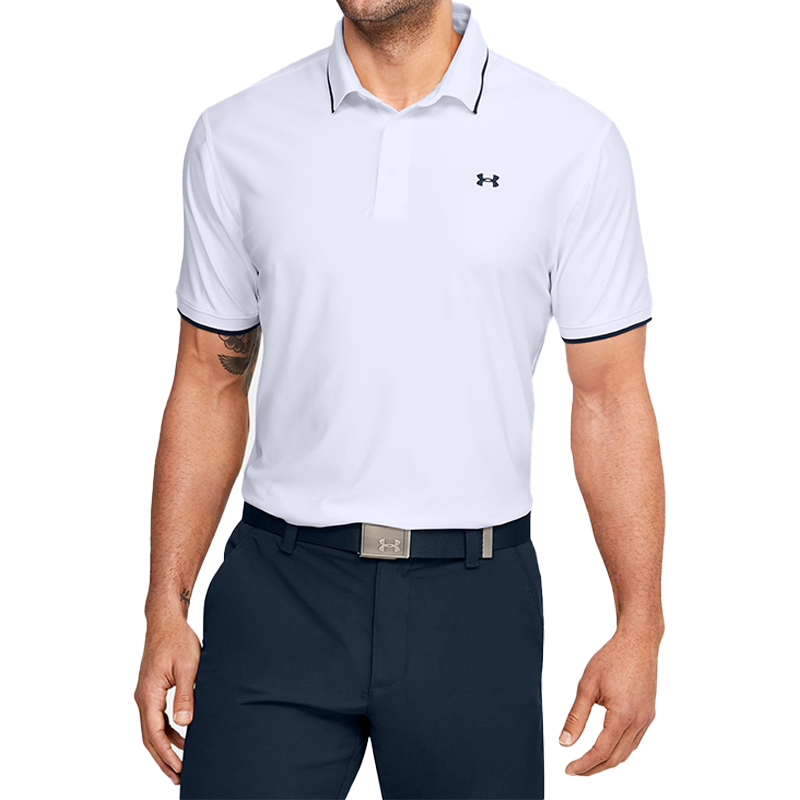 Under Armour Playoff Pique Polo Shirt 'White' 1345459-101