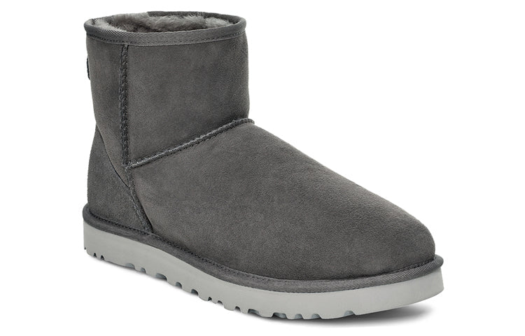 UGG Classic Mini Fleece Lined Snow Boots Dark Grey 1002072-DGRY