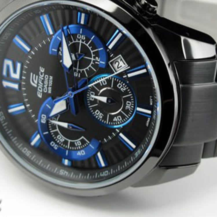 Men's CASIO EDIFICE Series Waterproof Strap Watch Mens Black Analog EFR-535BK-1A2