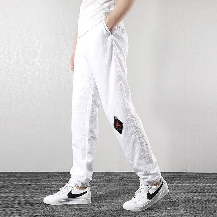 Air Jordan Legacy AJ 6 Logo Label Bundle Feet Sports Pants 'White' BV5402-100