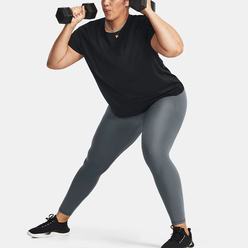 (WMNS) Under Armour Meridian Short Sleeve T-Shirt 'Black' 1380166-001