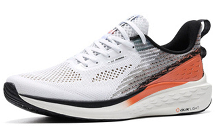 361 Degrees QU!K Light Breathable Running Shoes 'White Black Orange' 572022241-5