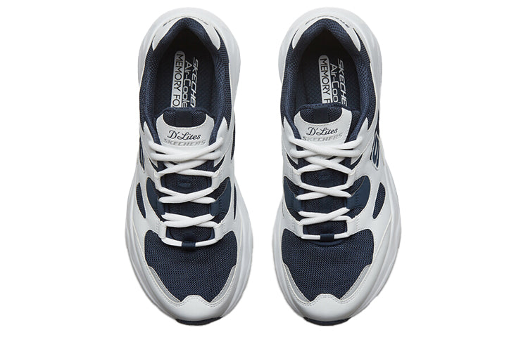 Skechers D'lites Low-Top Running Shoes White/Blue 999235-WNV