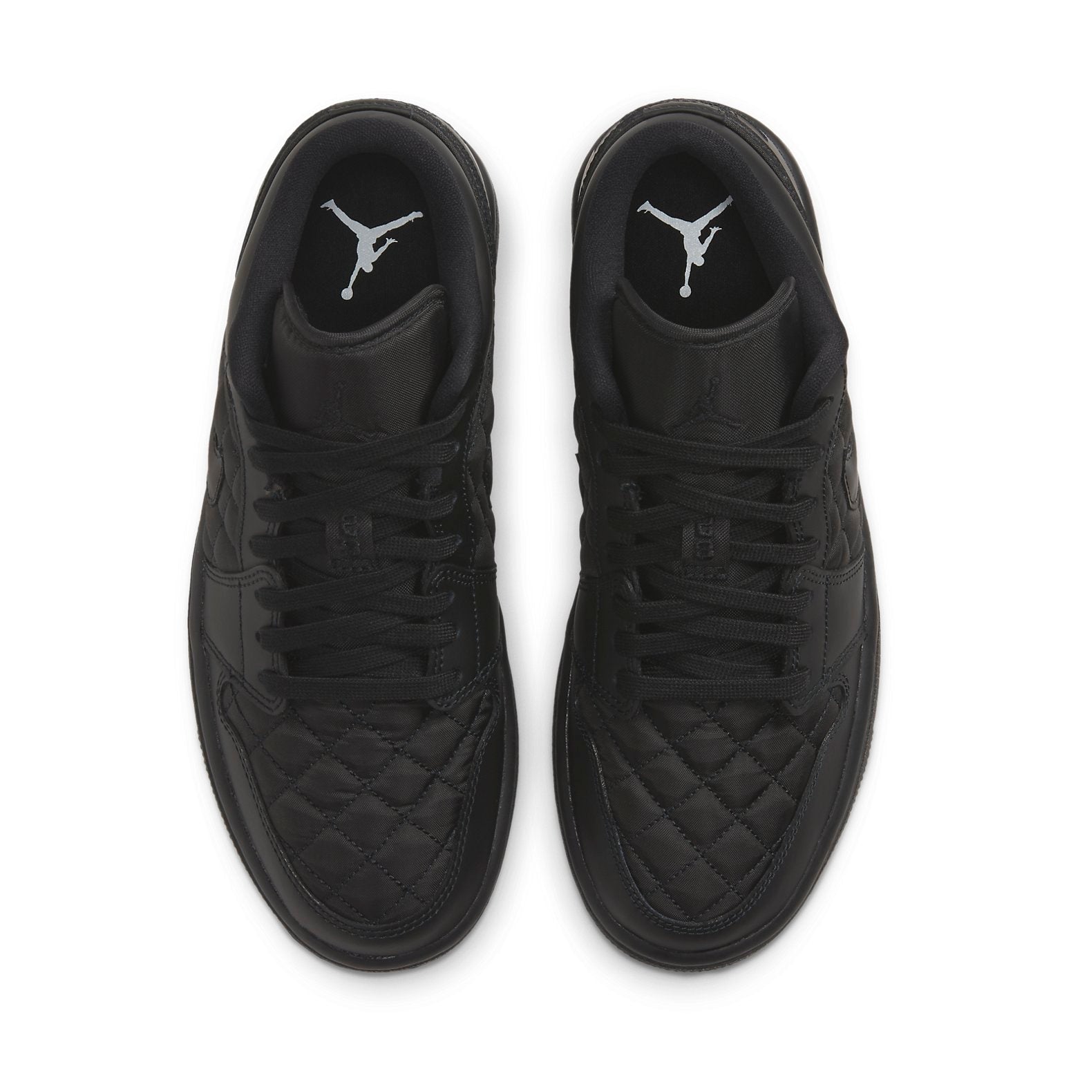 (WMNS) Air Jordan 1 Low 'Triple Black Quilted' DB6480-001