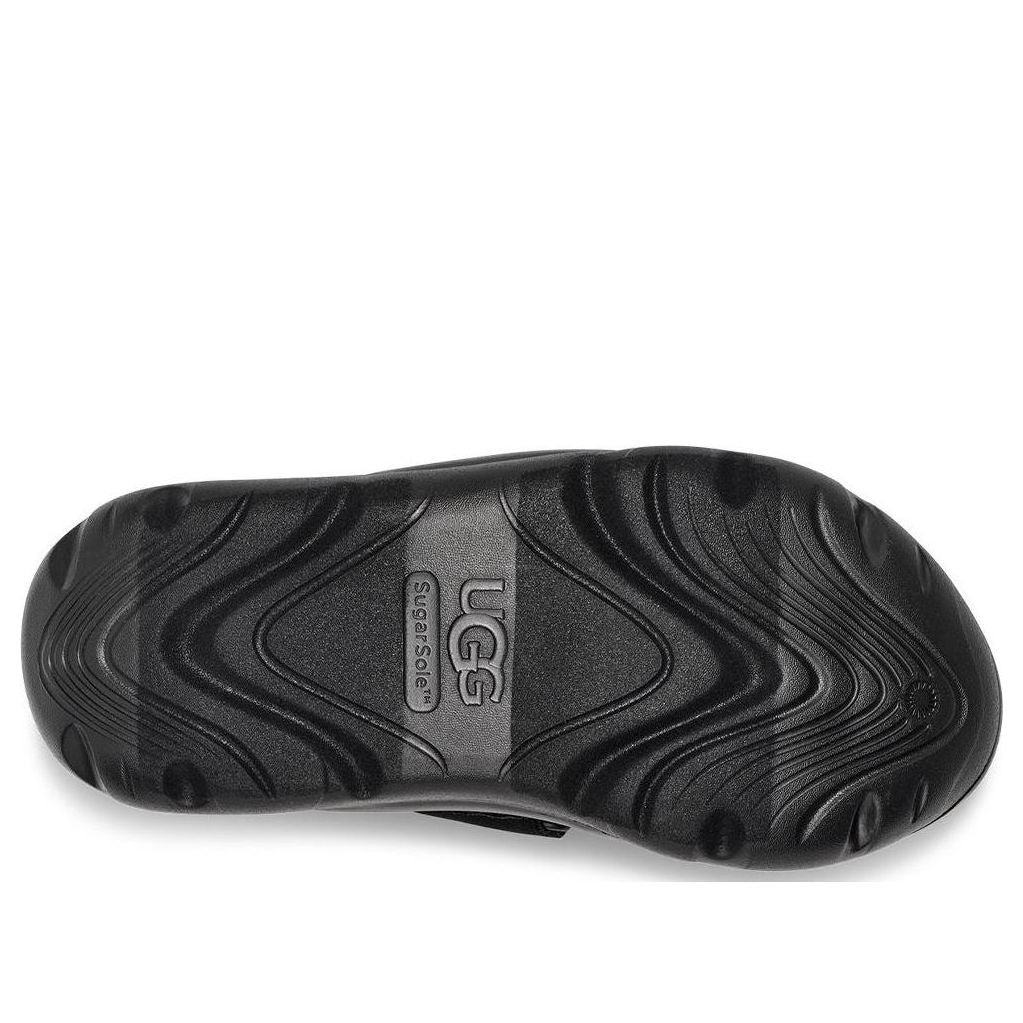 (WMNS) UGG LA Street Sandal Suede 'Black' 1137413-BLK