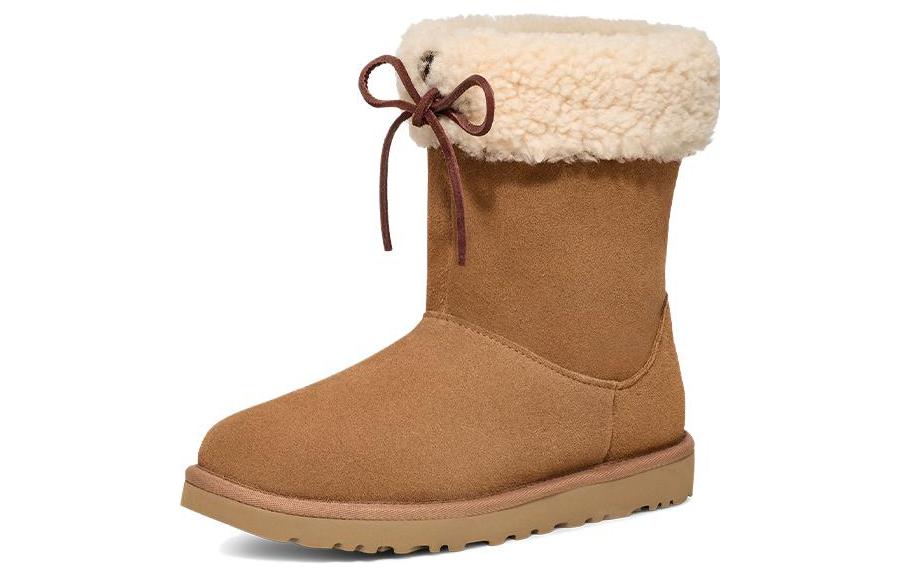 (WMNS) UGG Sarissa Shearling Short Boot 'Chestnut' 1153511-CHE
