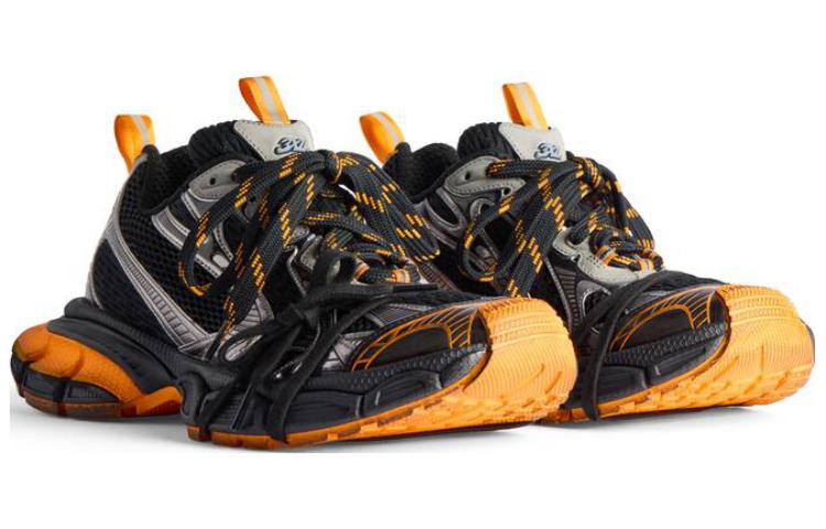 Balenciaga 3XL Sneakers 'Black Orange Grey Mesh and Polyurethane' 734734W3XL31178