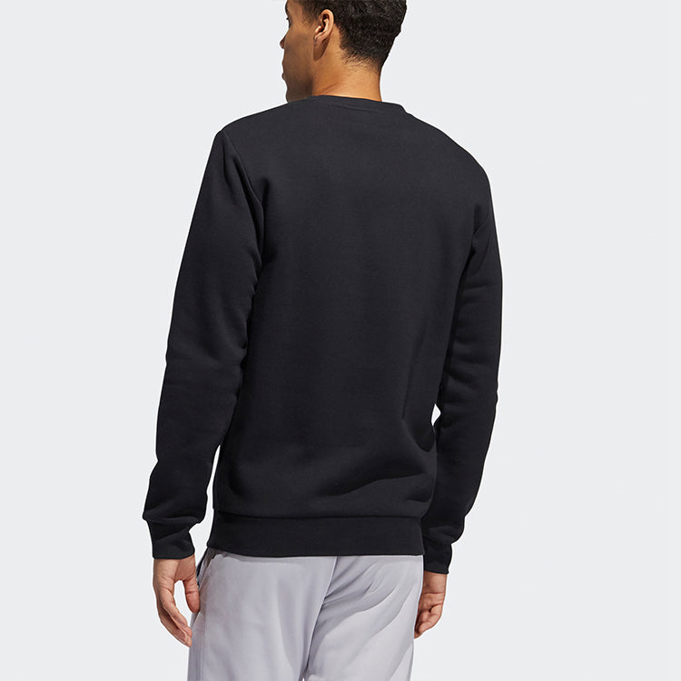 adidas Verbiage Crew Basketball Sports Pullover Black GR3044