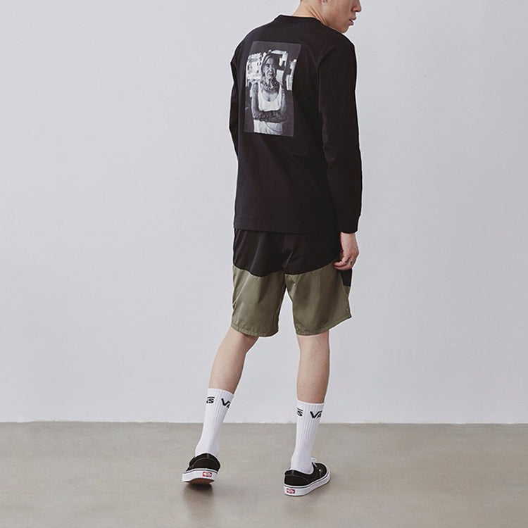 Vans OtwWhang Od Alphabet Printing Long Sleeves Couple Style Black VN0A4RAWBLK1