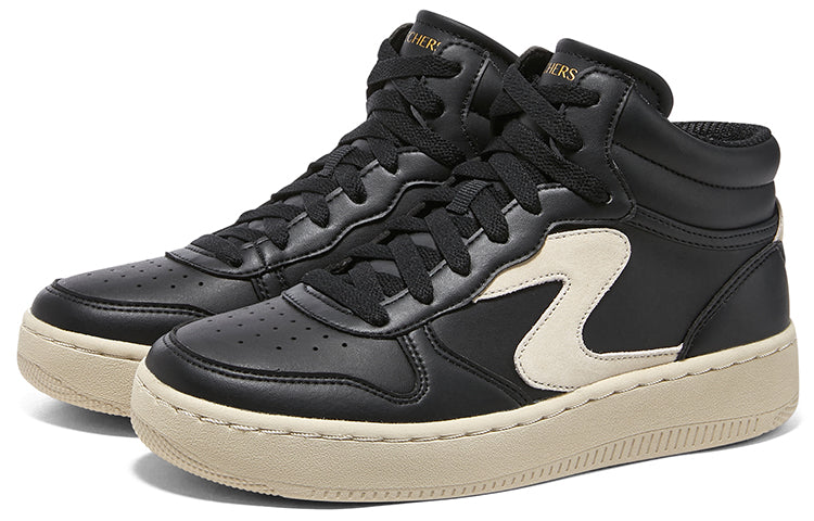 (WMNS) Skechers Sport Court 92 Last Strike 'Black Beige' 185031-BKNT