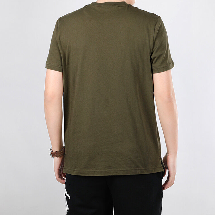 PUMA Printed logo Knitting Short Sleeve TEE Green 583863-49