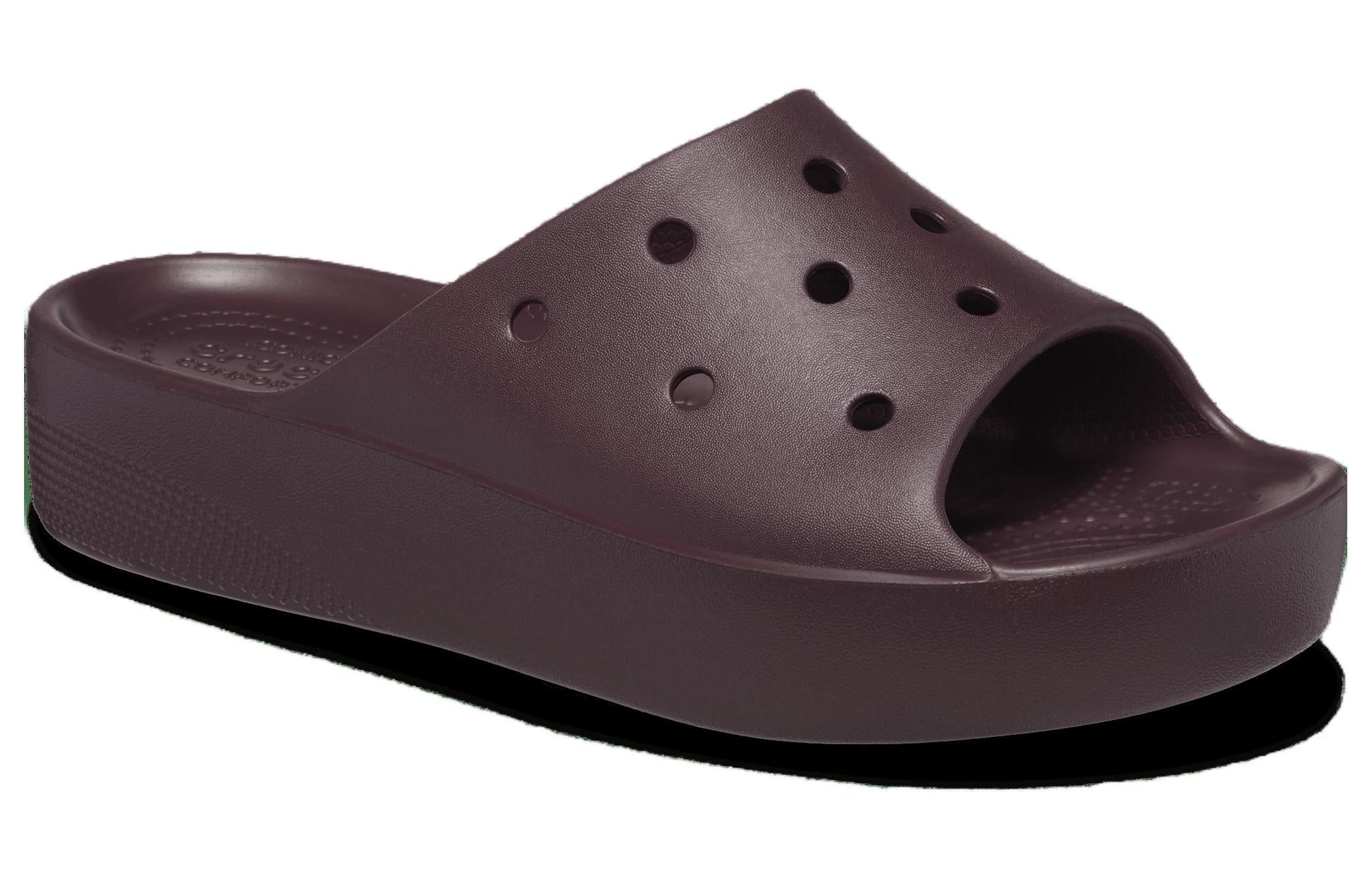 (WMNS) Crocs Classic Platform Slides 'Dark Cherry' 208180-6WD