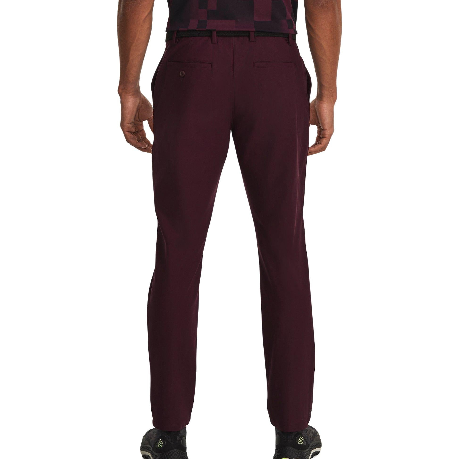Under Armour Curry Tapered Pants 'Burgundy' 1379732-600