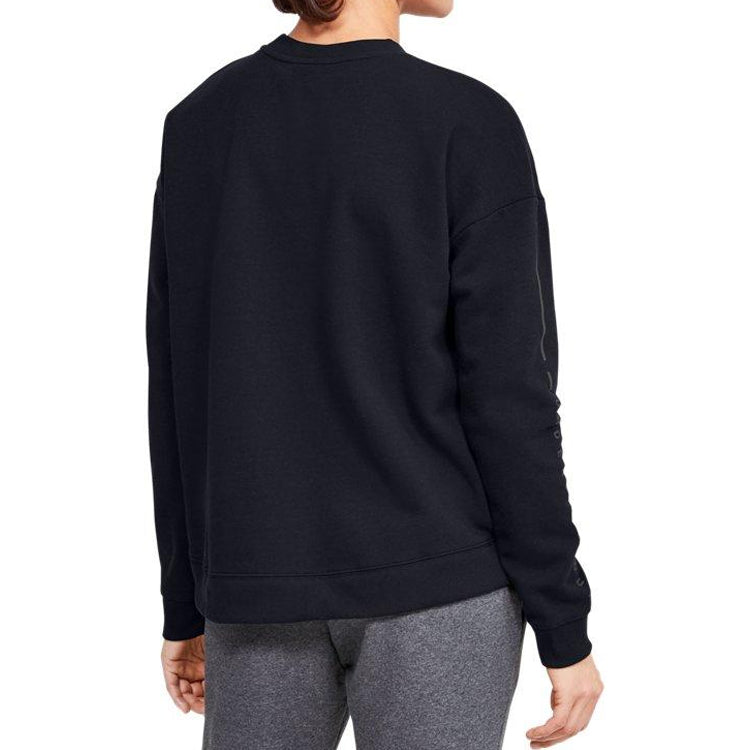 (WMNS) Under Armour Fleece Sweatshirt Black 1346402-001