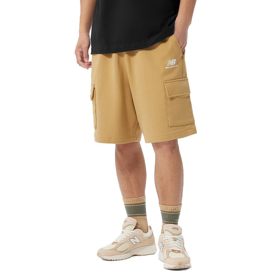 New Balance Logo Cargo Shorts Asia Sizing 'Khaki' AMS32367-BYC