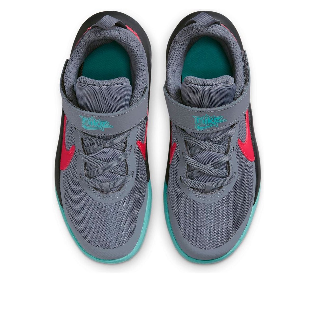 (PS) Nike Team Hustle D10 'Grey Teal Siren Red' CW6736-008