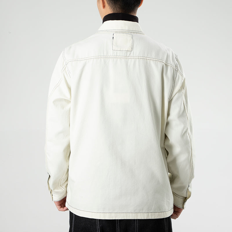 Converse Pocket Woven Long Sleeves Jacket Asia Sizing 'White' 10020896-A04