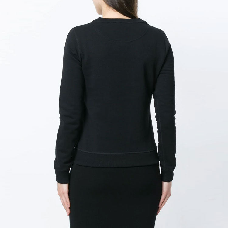 (WMNS) KENZO Tiger Head Pattern Long Sleeves Round Neck Hoodie Black F852SW7054XA-99