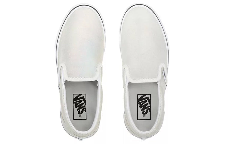 Vans Prism Suede Classic Slip-On White/Sliver Silver VN0A4U3819C