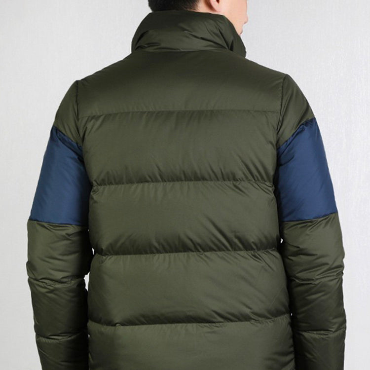 adidas neo Colorblock Alphabet Down Jacket Green EI4383