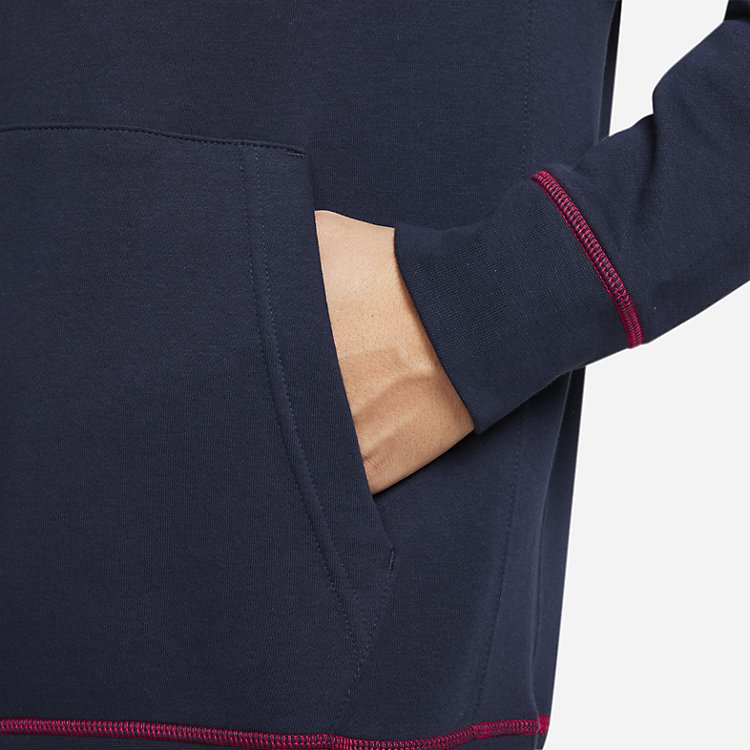 Nike Sportswear Club Fleece Lined Pullover Hoodie 'Obsidian' DD6223-451