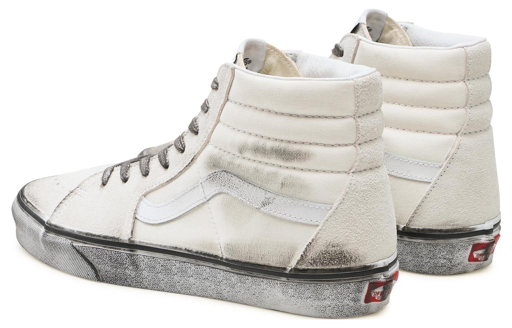 Vans SK8-HI Stressed 'White Grey' VN0007NSWWW1
