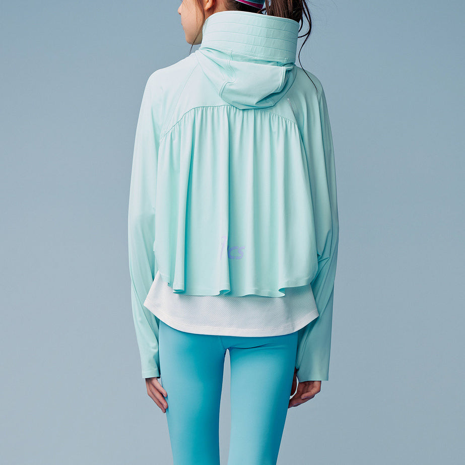 (GS) ASICS Batwing Sleeves Jacket 'Lake Blue' 332241054061-89GR