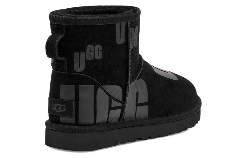 (WMNS) UGG Classic Mini Scatter Graphic 'Black Gray' 1130574-BLK