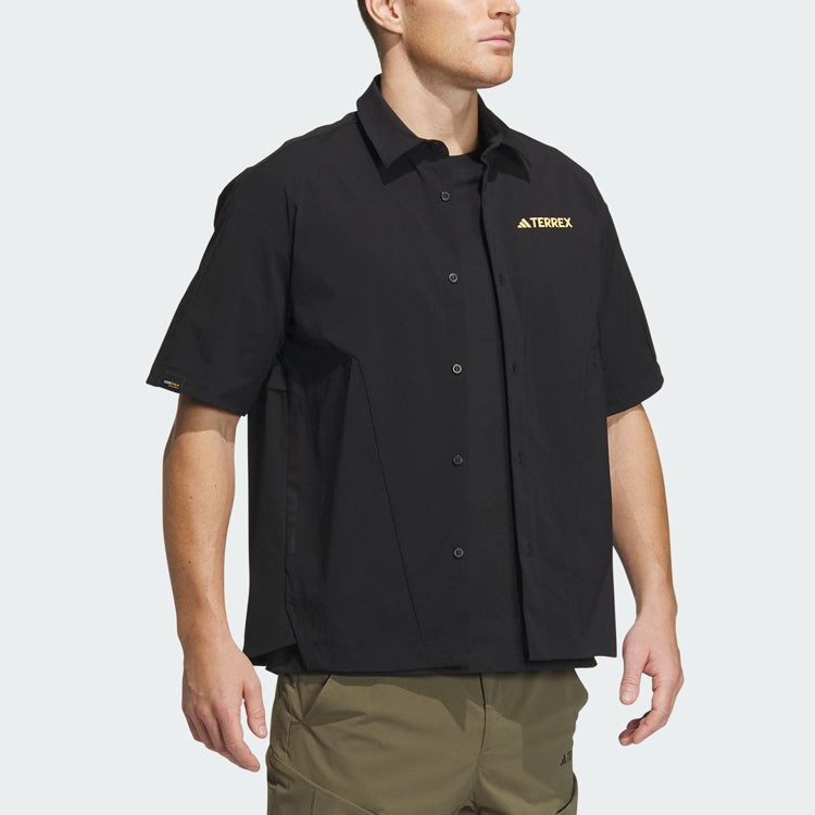 adidas Terrex Short Sleeve Shirt 'Black' IC1963
