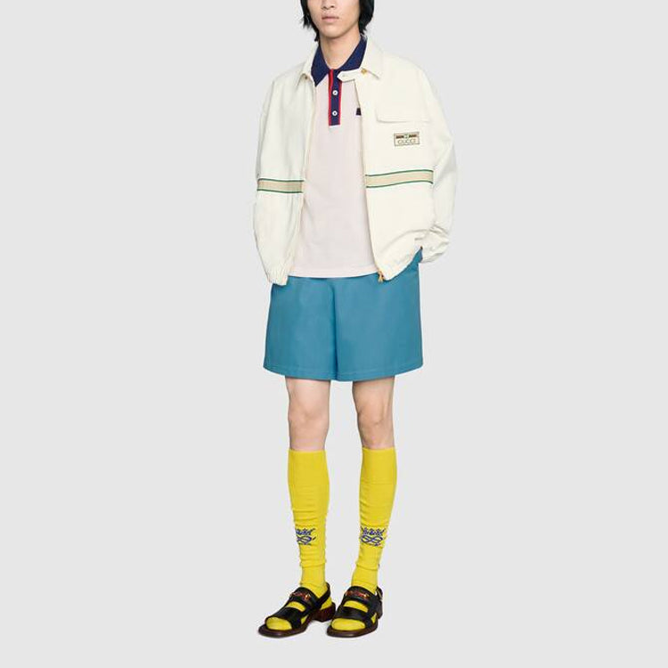 Gucci Eco-Friendly Cotton Jacket With Vintage Label 'White' 655708-XDBPZ-9692