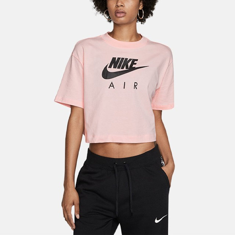 (WMNS) Nike Air Printing Sports Short Sleeve 'Pink' BV4778-682