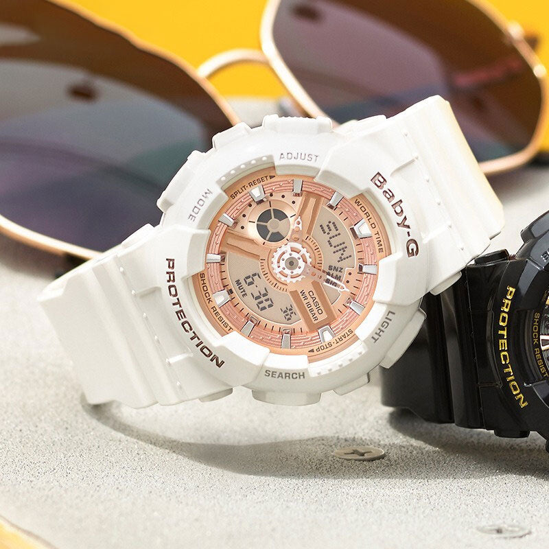 CASIO Baby-G 'White Pink' BA-110-7A1