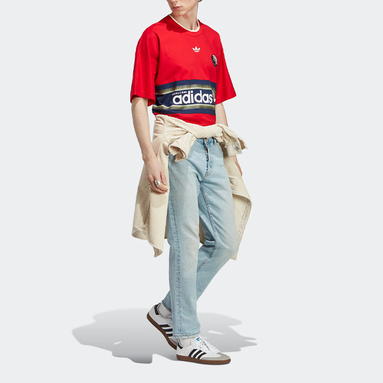 adidas Crew Neck Tee 'Red' IP7169