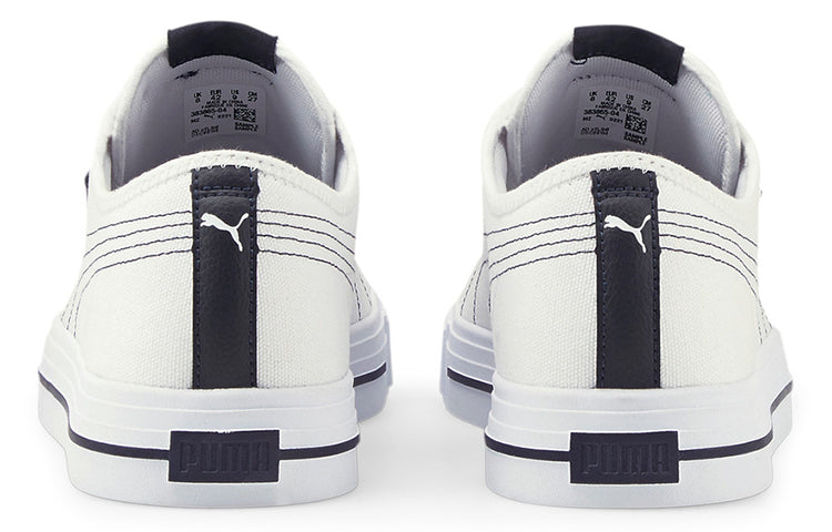 PUMA Ever Cv Casual Skateboarding Shoes Unisex White Black 383865-04