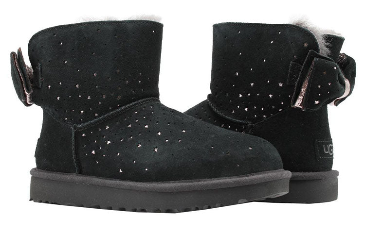 (WMNS) UGG Classic Mini Stargirl Bow Port 'Black' 1098475-BLK