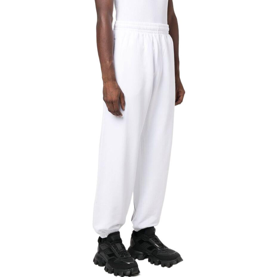 Men's Off-White FW22 Logo Printing Bundle Feet Sports Pants/Trousers/Joggers Version White OMCH029F22FLE0080110