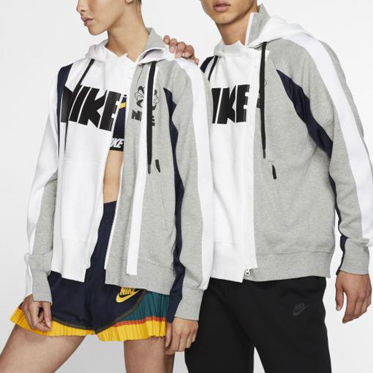 (WMNS) Nike x sacai Double-Zip Hoodie 'Obsidian' CD6303-711