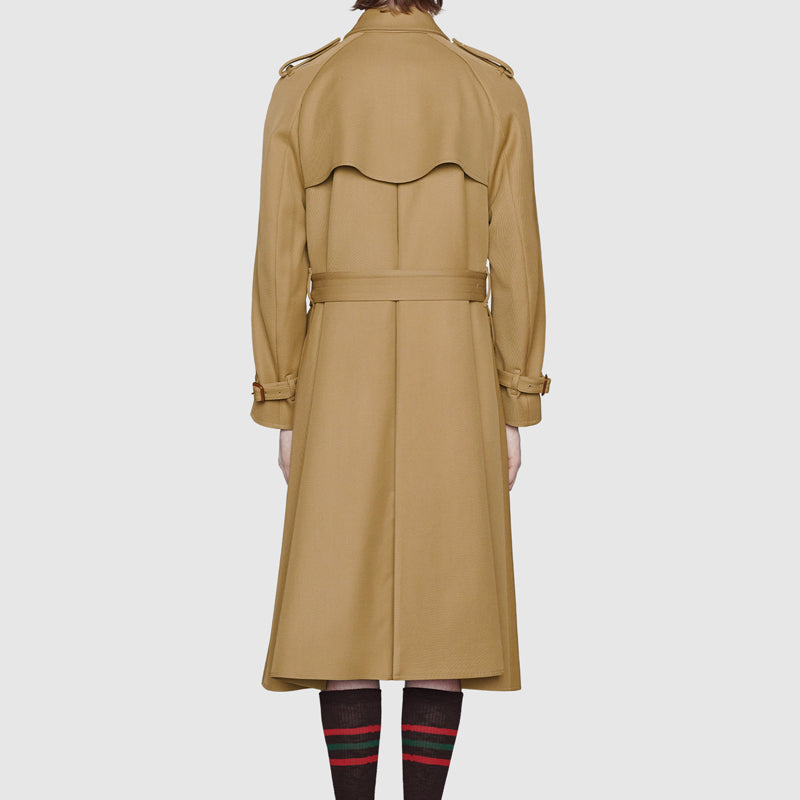 Gucci Boutique Wool Trench Coat For Men Camel 624417-ZAEA3-2025
