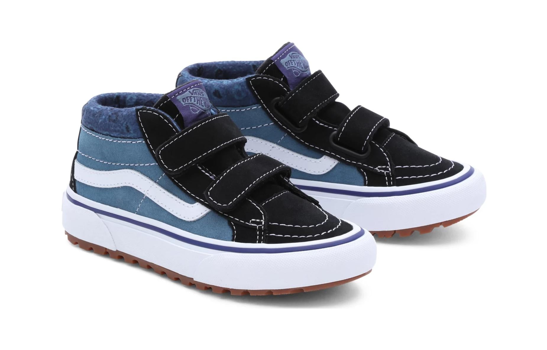 (PS) Vans Paisley Sk8-Mid Reissue MTE-1 Hook and Loop Shoes 'Blue Black' VN0A5KROY61