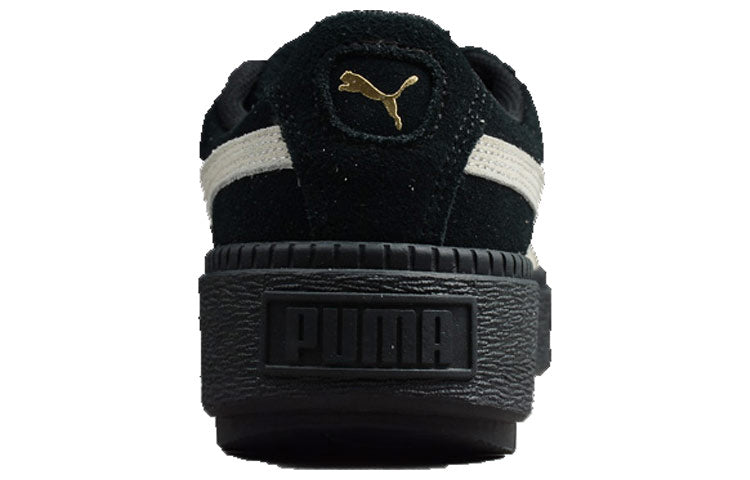 (WMNS) PUMA Suede Platform Trace 'Black' 367259-01