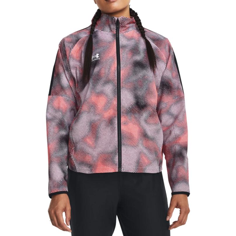 (WMNS) Under Armour Challenger Pro Printed Track Jacket 'Beta White' 1381051-628