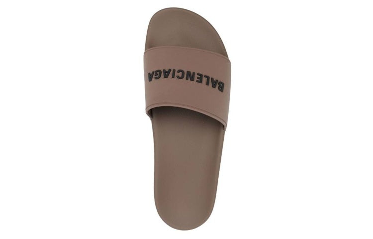 Balenciaga Pool Slides 'Brown' 565826W1S802001