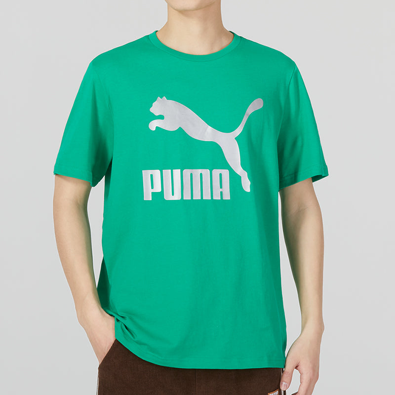 PUMA Classics Metallic Logo T-Shirt 'Green' 621559-36