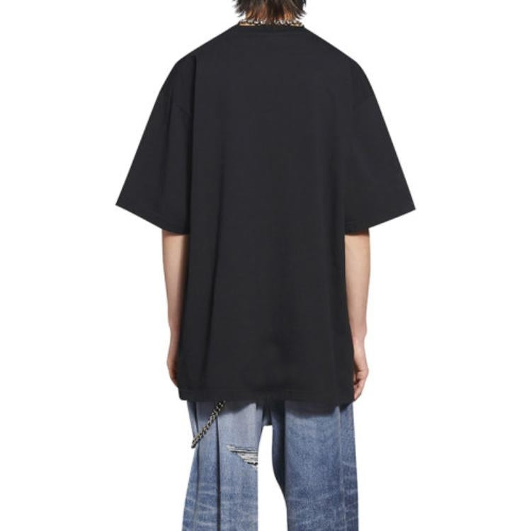 Balenciaga Pride T-Shirt Boxy Fit 'Black' 651795TLV931000