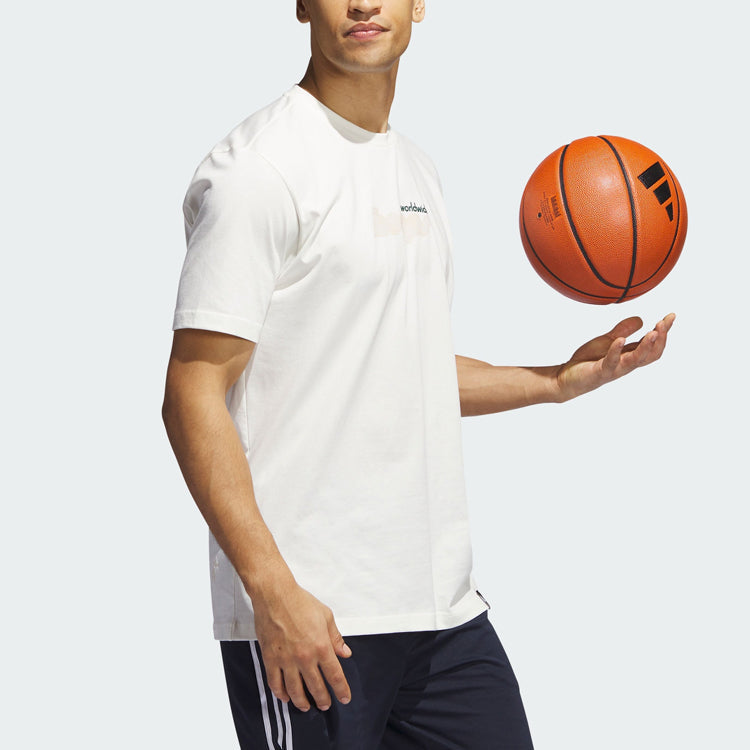adidas Worldwide Hoops Story T-shirt 'Off White' IM4616