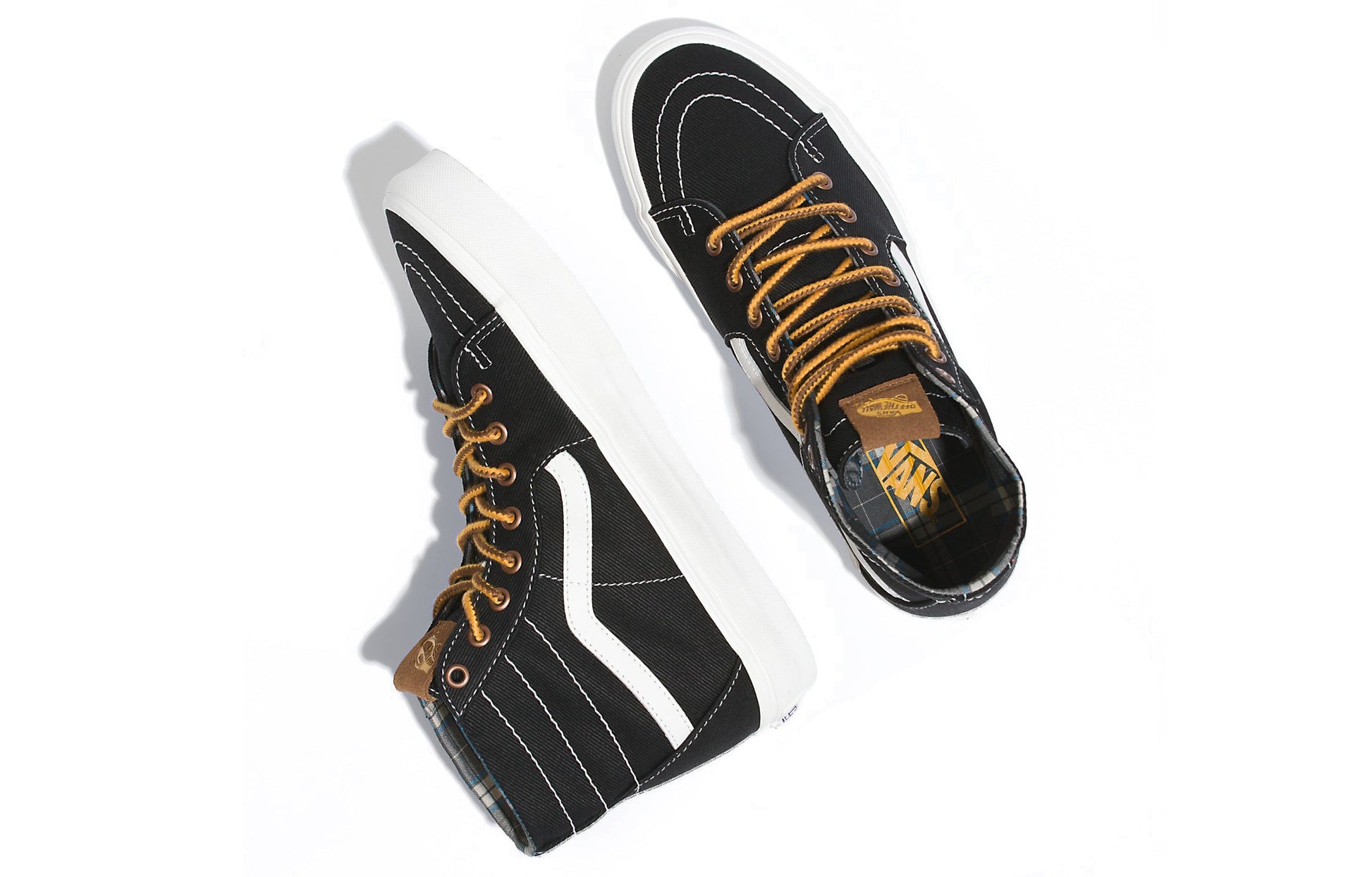 Vans SK8-HI Ca Throwback 'Black Yellow' VN0A7Q62BLK